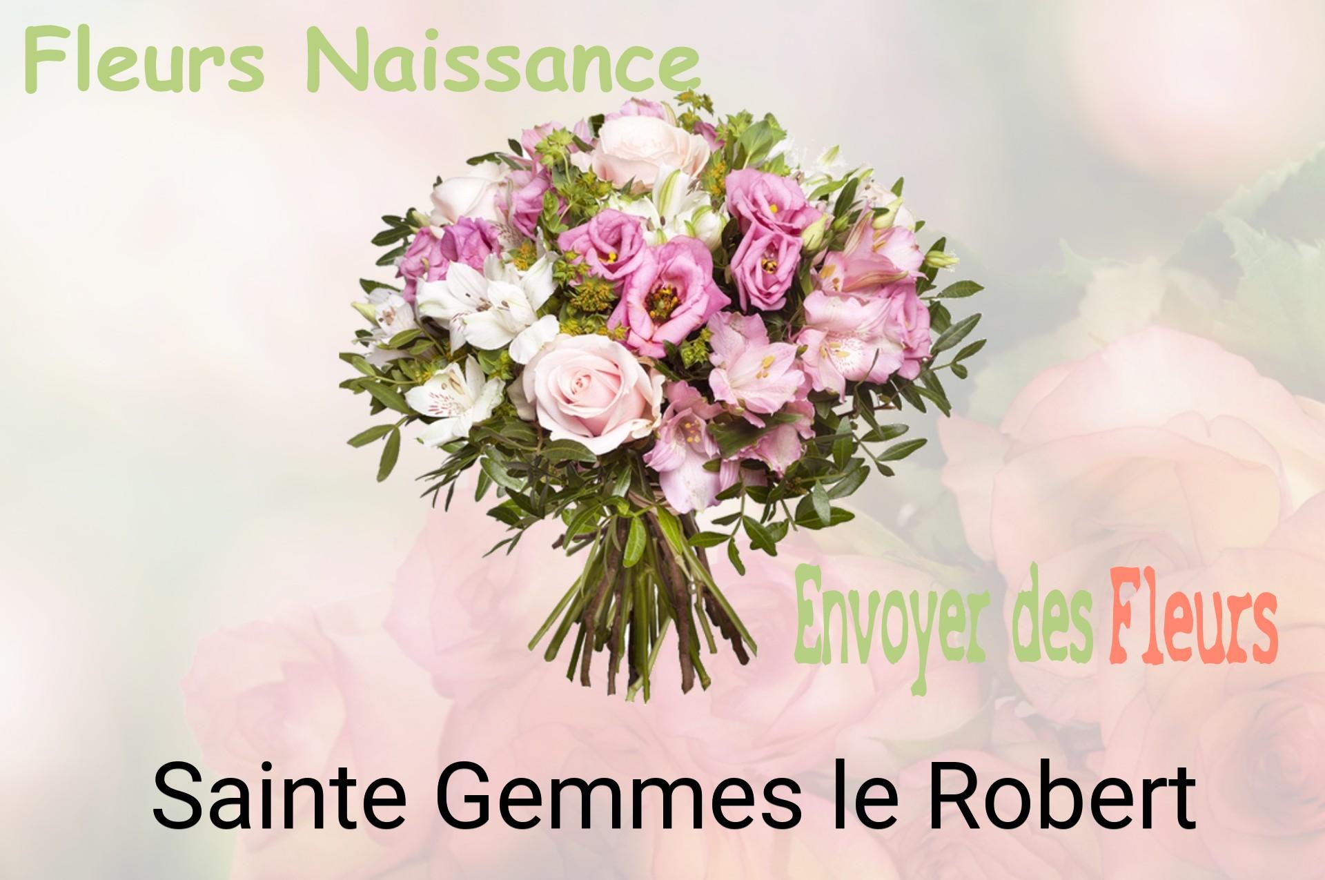 Bouquet de fleurs de naissance livré à Sainte-Gemmes-le-Robert